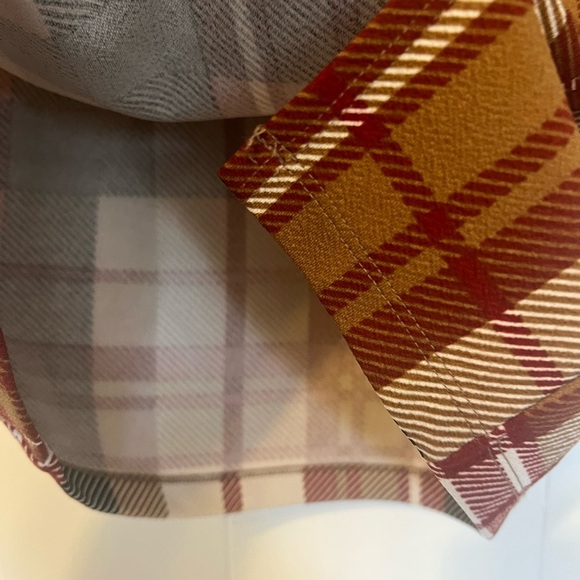 Plaid Women's Skirt - Brown, Red, Black - Picture 2 of 5